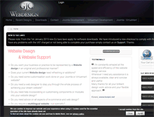 Tablet Screenshot of gjcwebdesign.com